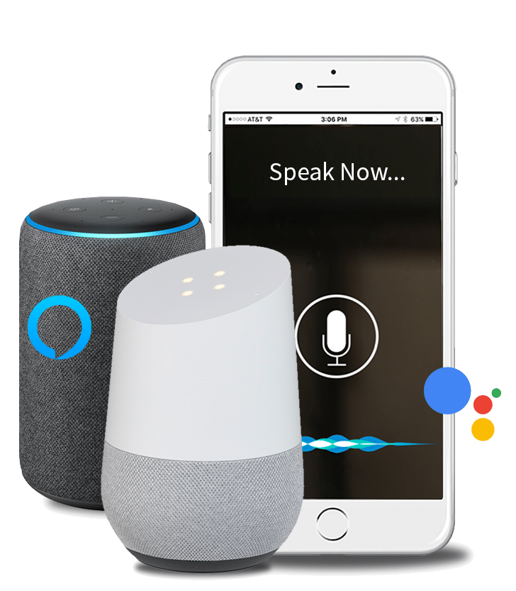 Voice search devices with phone.